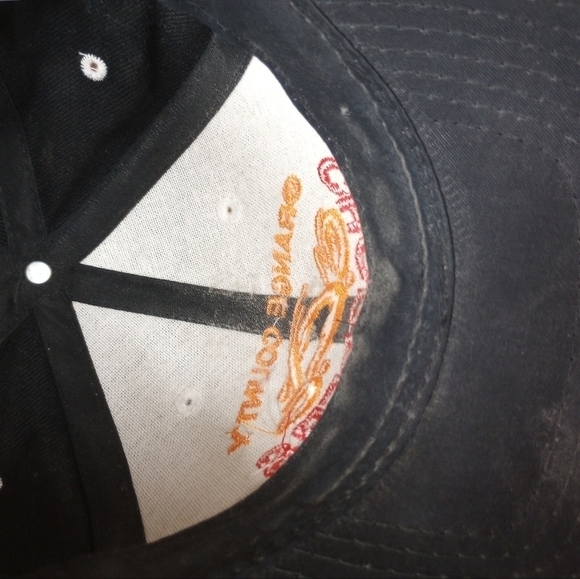 Orange County Choppers Black with Embroidered Logo Strapback Adjustable Hat. - Picture 8 of 9